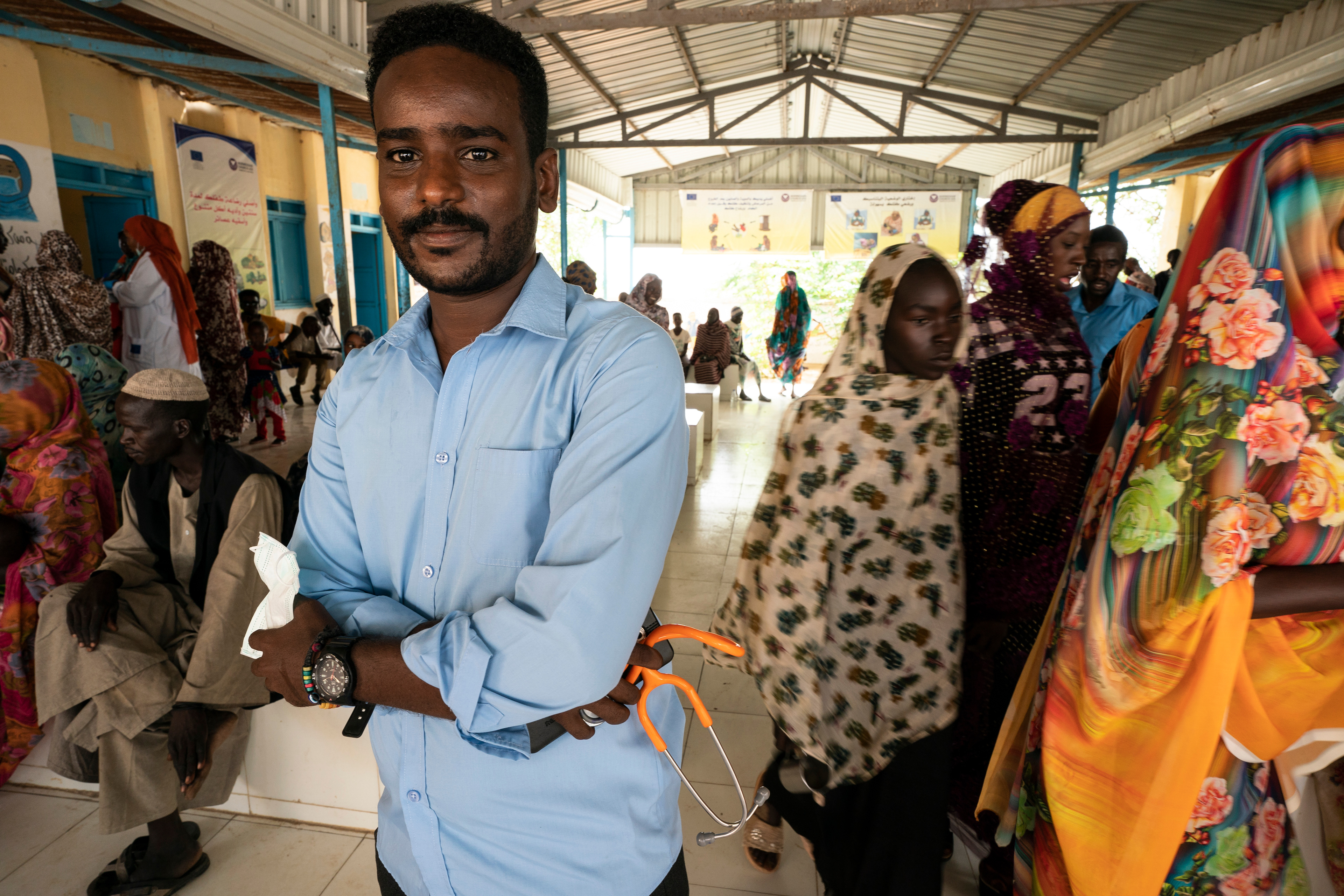 DR. Mohammed Nour oversees the health clinic at the Beliel Camp for internally displaced persons near Nyala, South Darfur, Sudan.