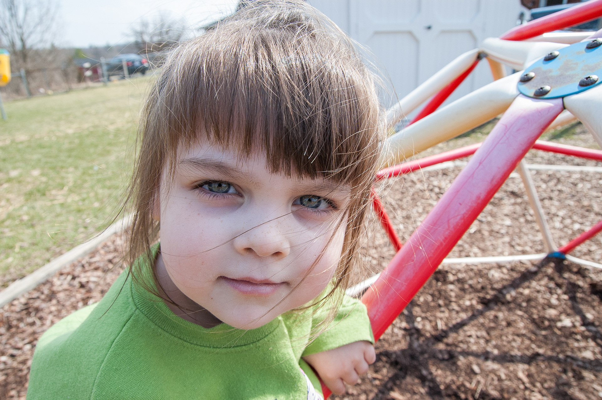Kylie is one of the most outgoing children at the Head Start in Lebanon, Ohio. She finds a real joy in knowing people and seems unfazed by her family's transitional state.