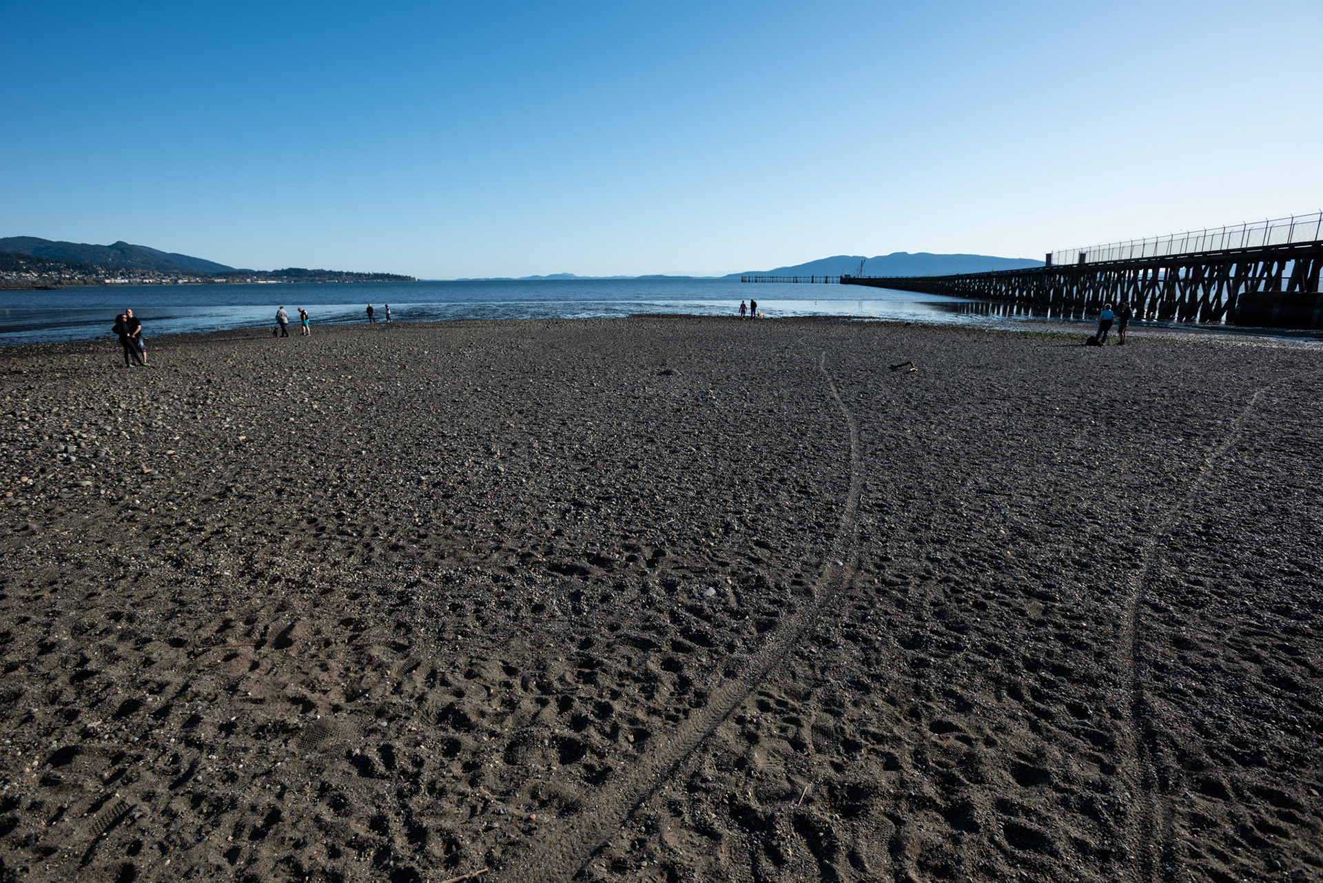 Socially distanced beach visits in Bellingham, Washington.
