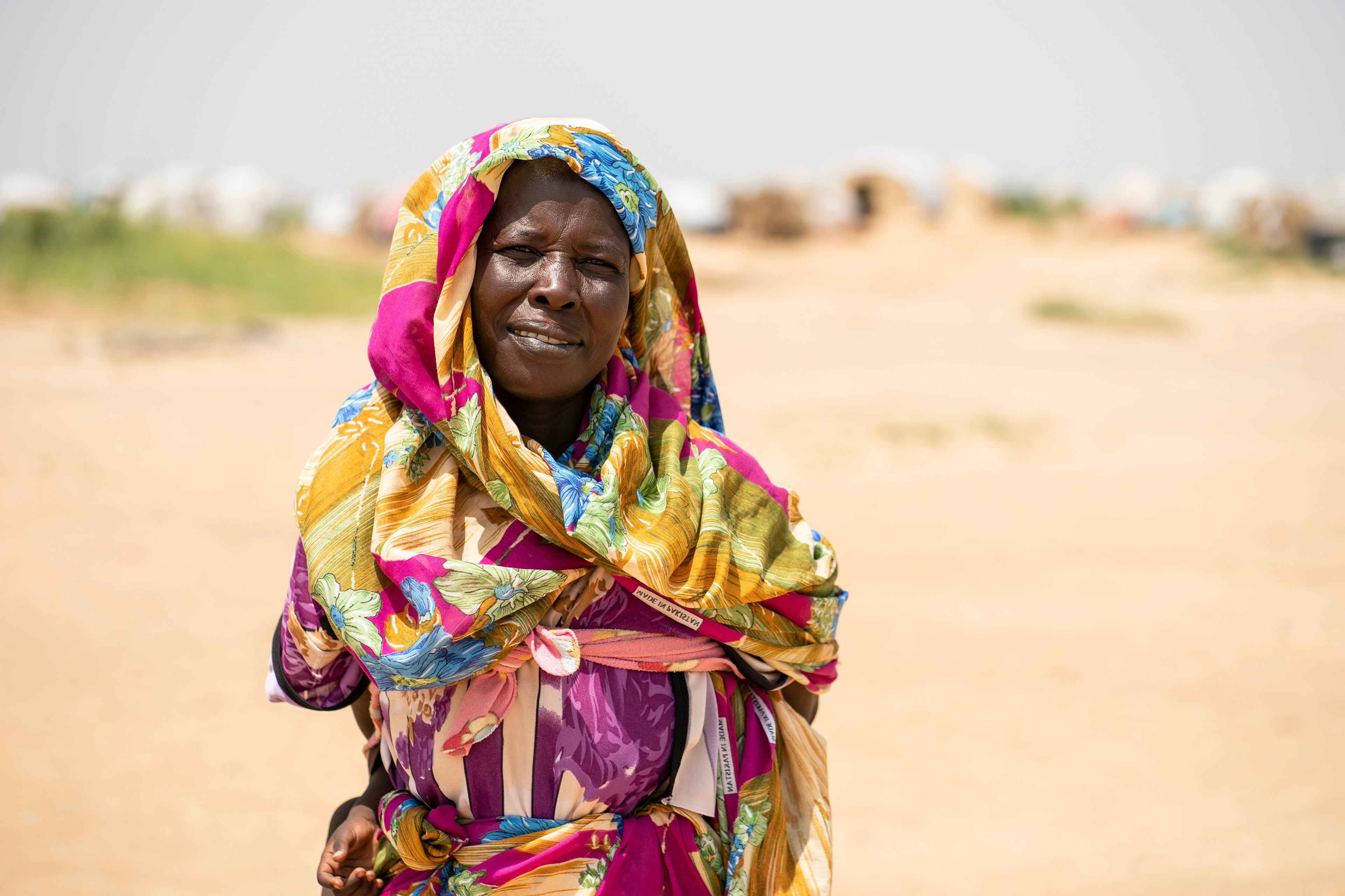 Galena Ismael recently arrived in a new settlement for internally displaced persons established on the outskirts of the Otash IDP Camp near Nyala, South Darfur, Sudan. 