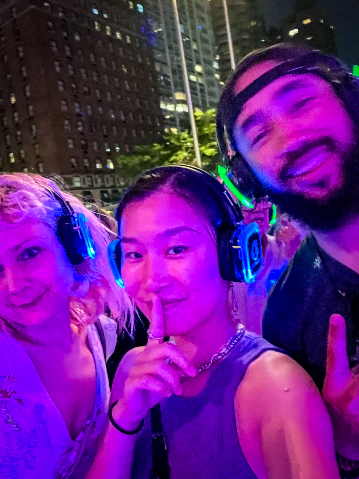 Silent Disco at the Lincoln Centre with Nick-Edward Woolley & Sijia Zhang