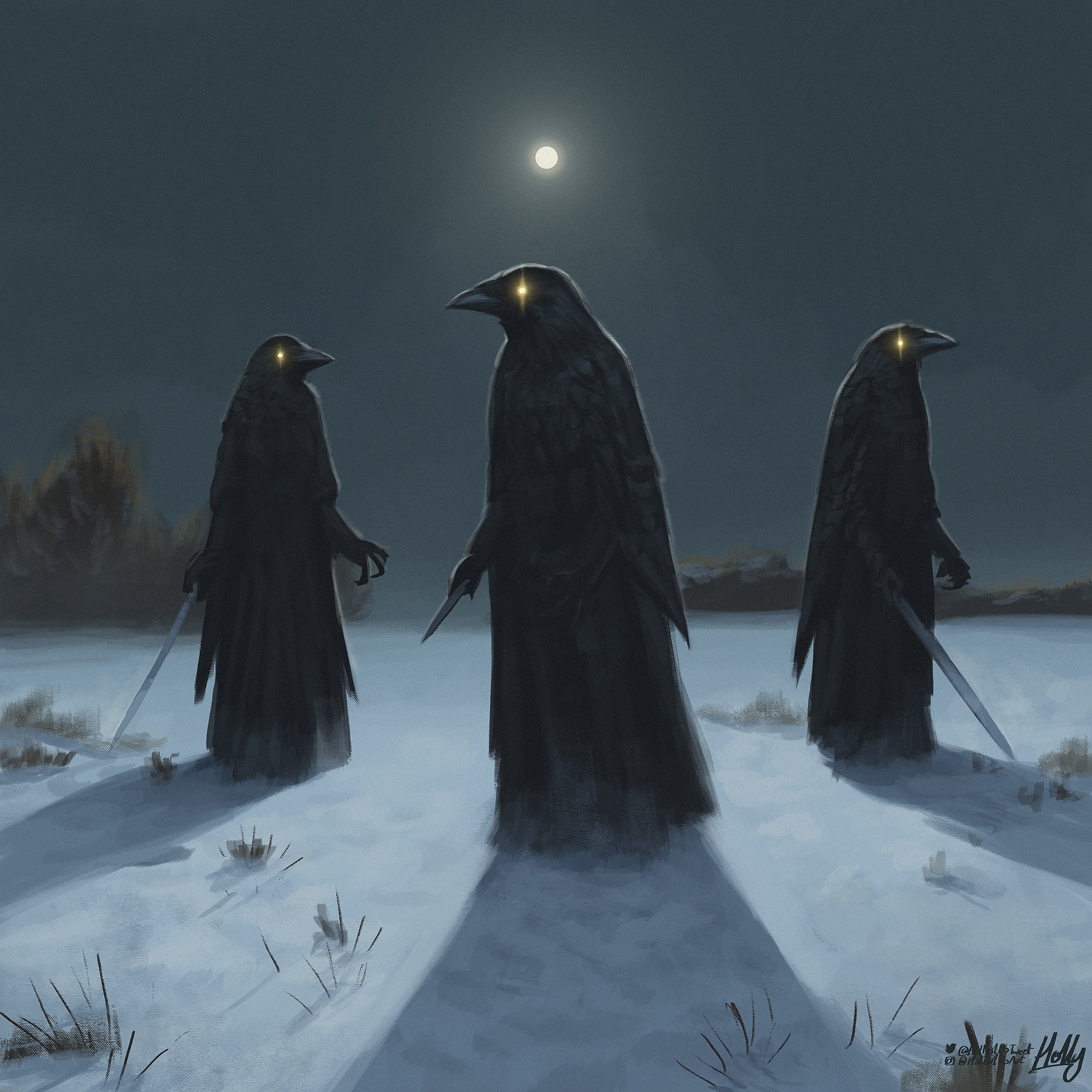 Standing in the Snow on the Longest Night
