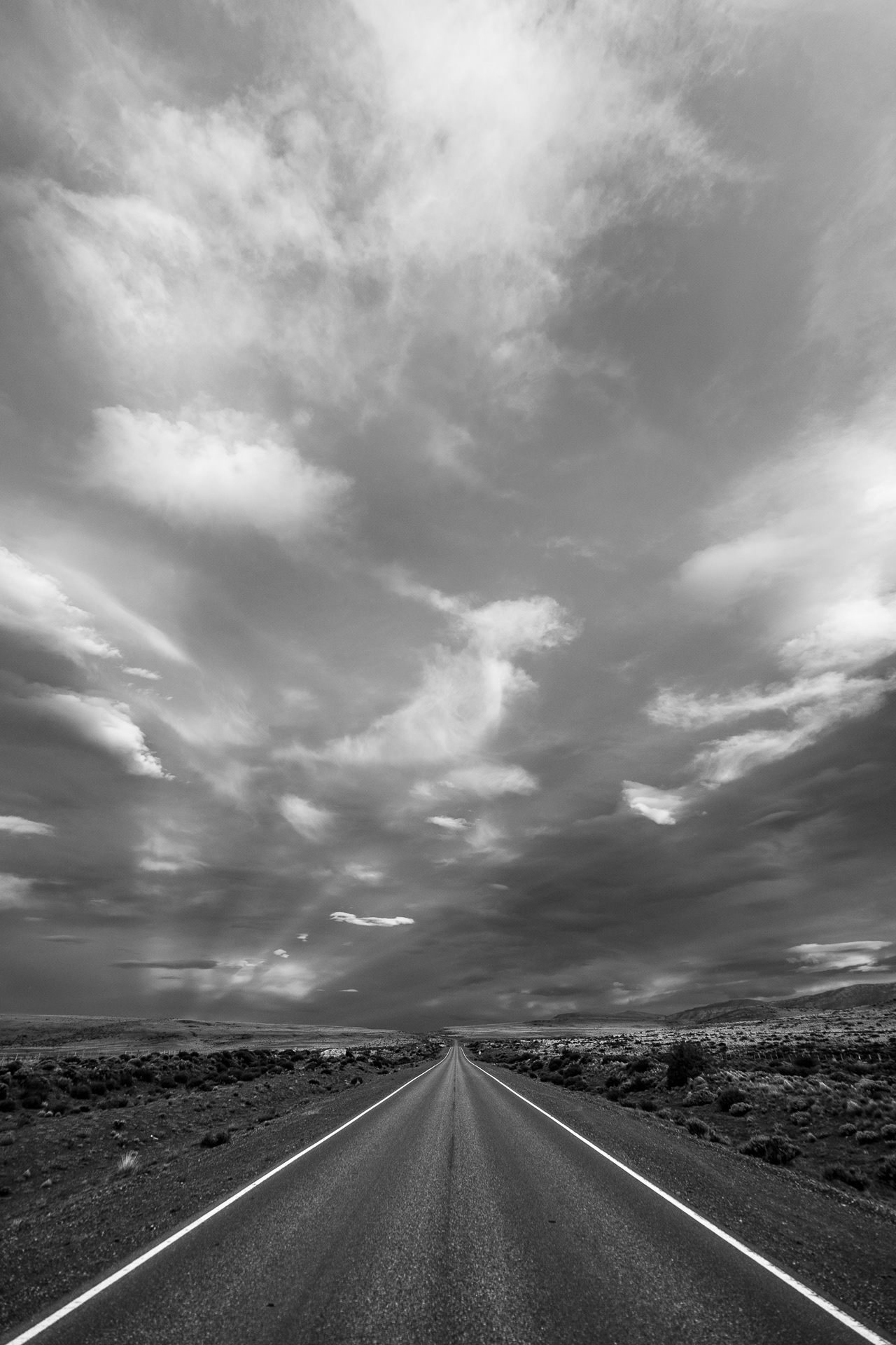 Atardecer en la ruta