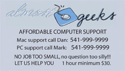 Business Card almost Geeks