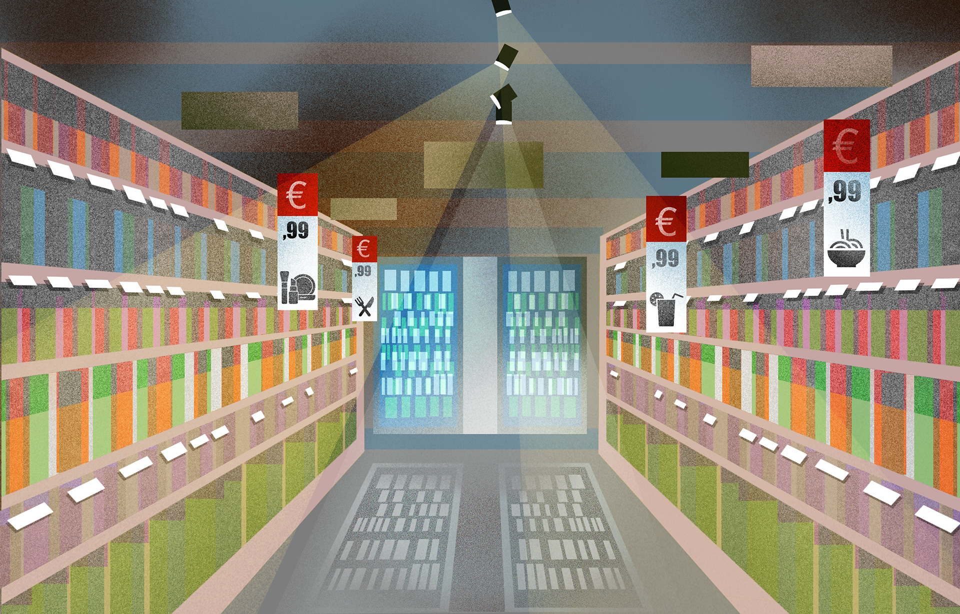 super market illustration
