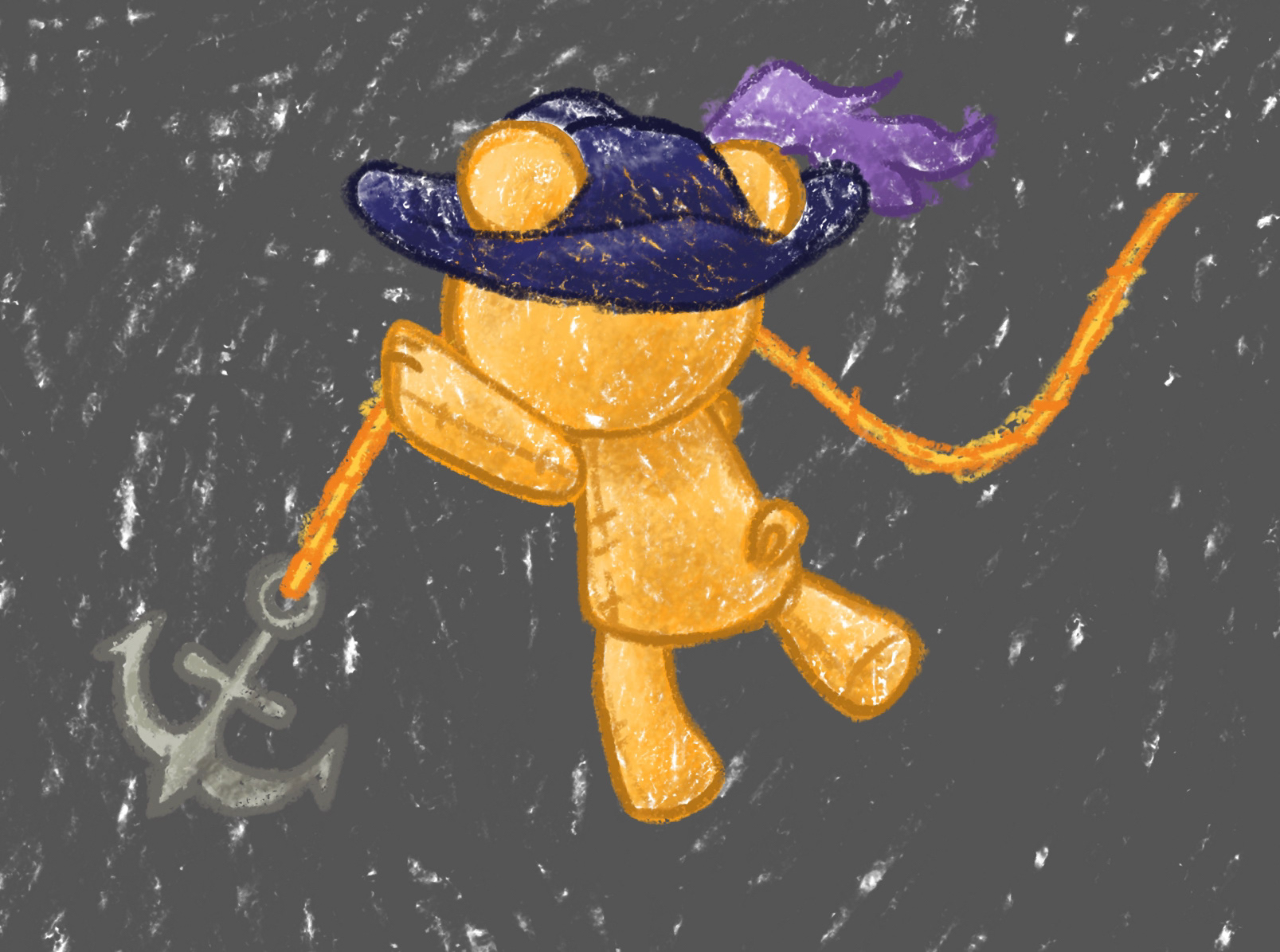 Bear and anchor character assets.
