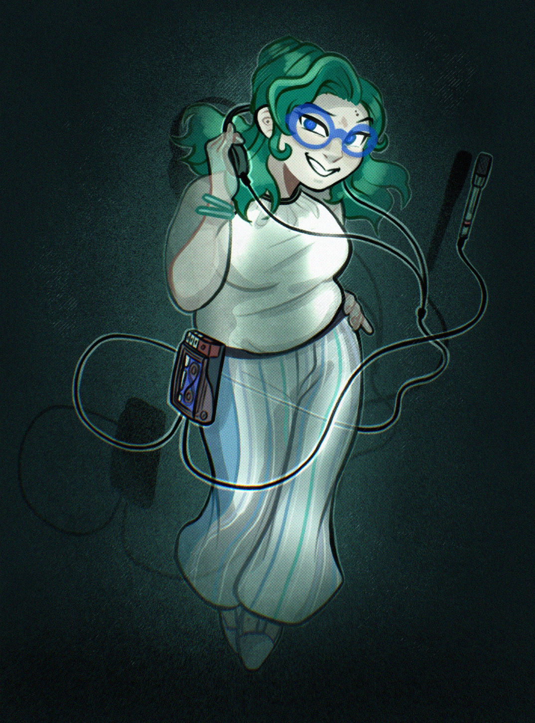 Ghost paranormal investigator commission by Youtuber ColeyDoesThings.