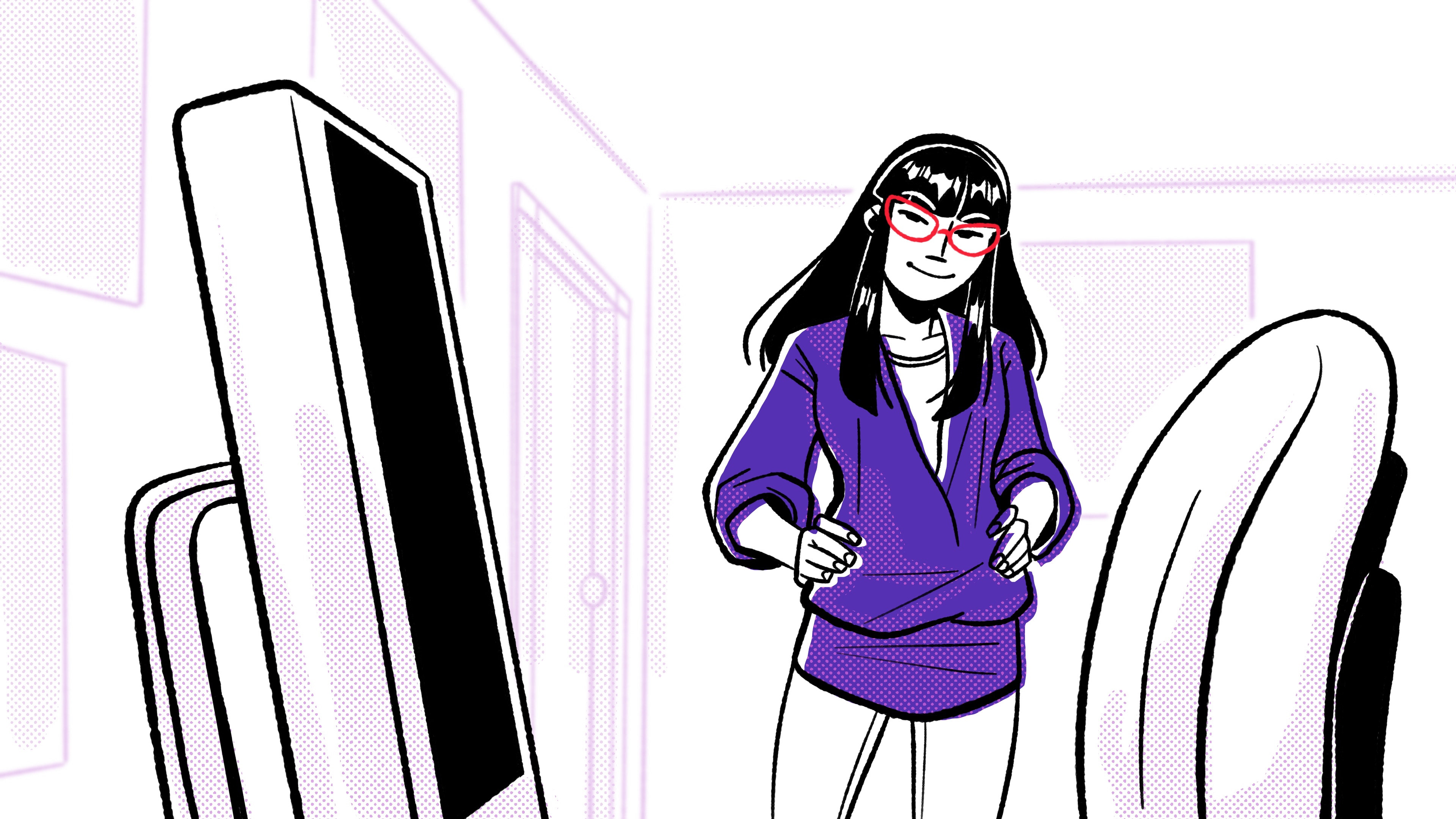 An image for the comicbook-style founder video.