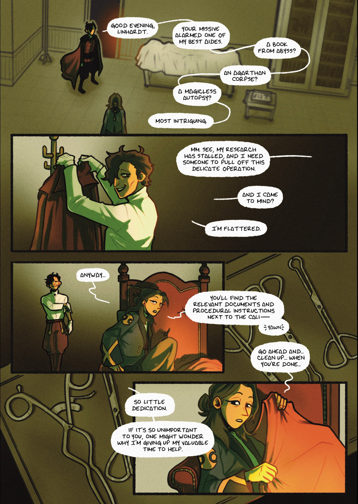 Page 1 of a fancomic based on the game Fire Emblem: Three Houses.