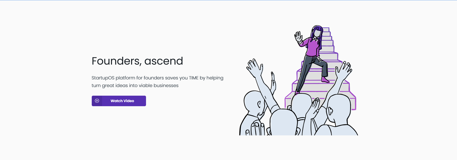 Staircase cover image being used on the StartupOS website.