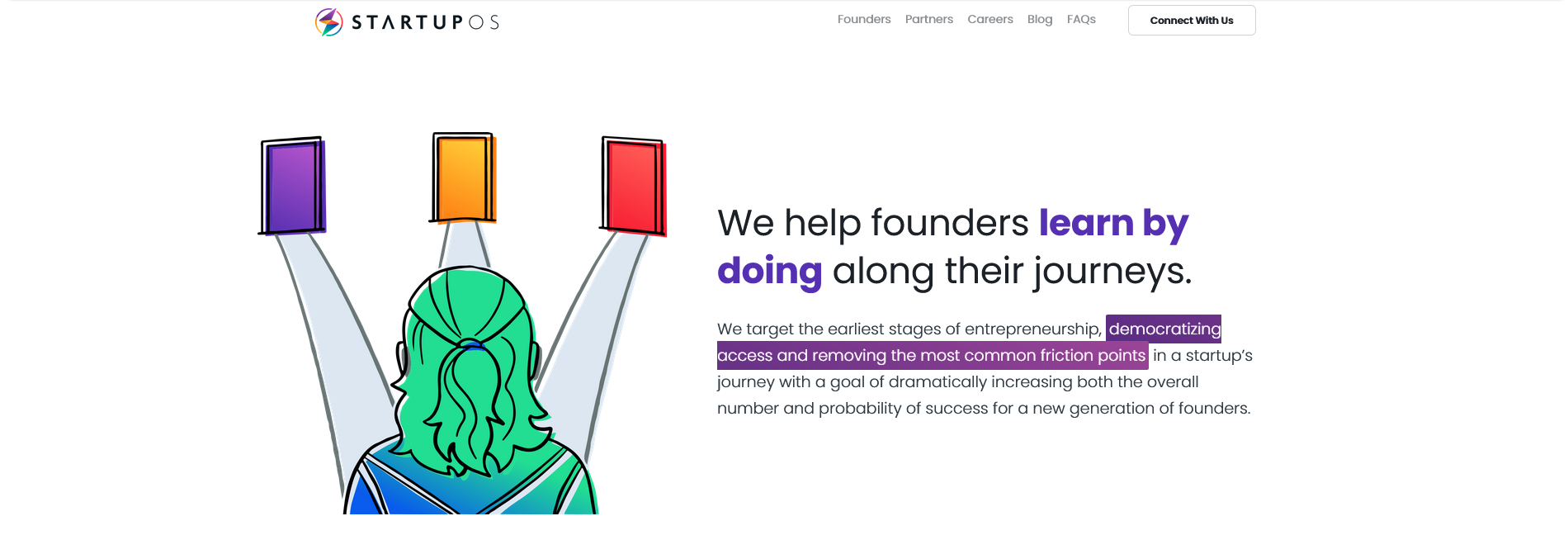 Founder's Path cover image being used on the StartupOS website.