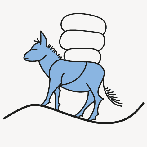 Mit einem Esel die Alpen zu überqueren