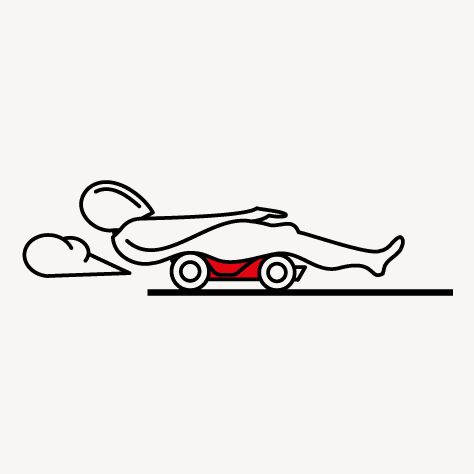 Auf einem Bobbycar 130,7 km/h zu fahren