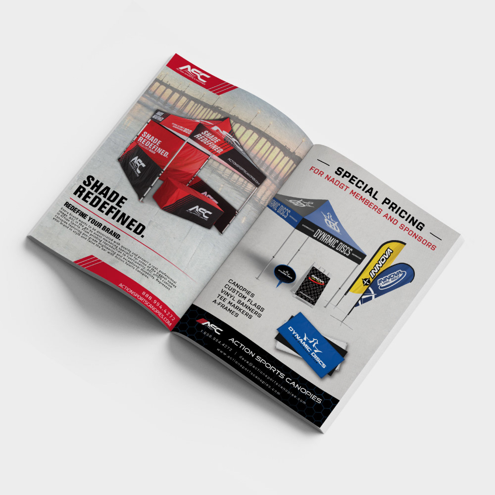ASC promotional ads that were printed in HB Magazine