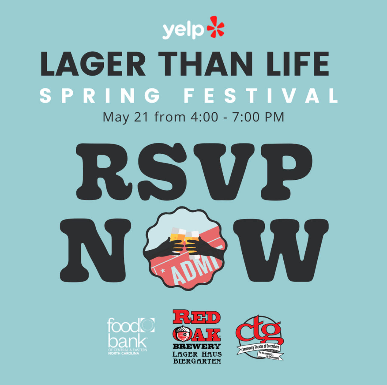 Instagram tile I created for promotion of Lager Than Life event