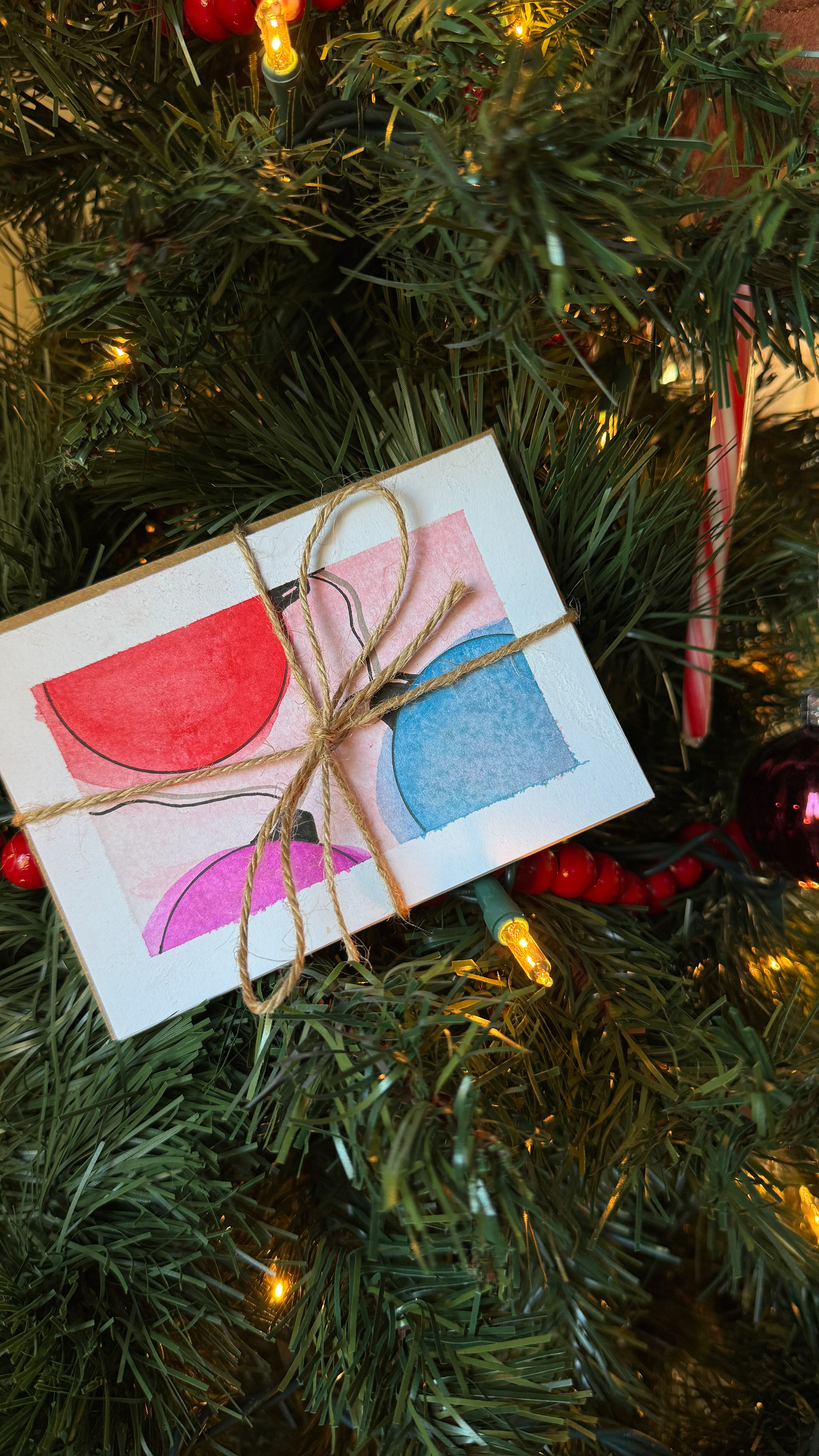 Set of holiday greeting cards, Etsy