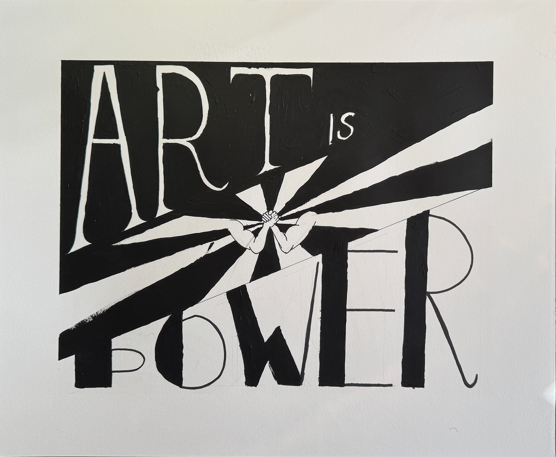 Political poster created for local protest