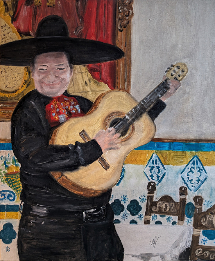 CDMX, Una Canción ?, huile sur toile, 54x65cm, janvier 2025