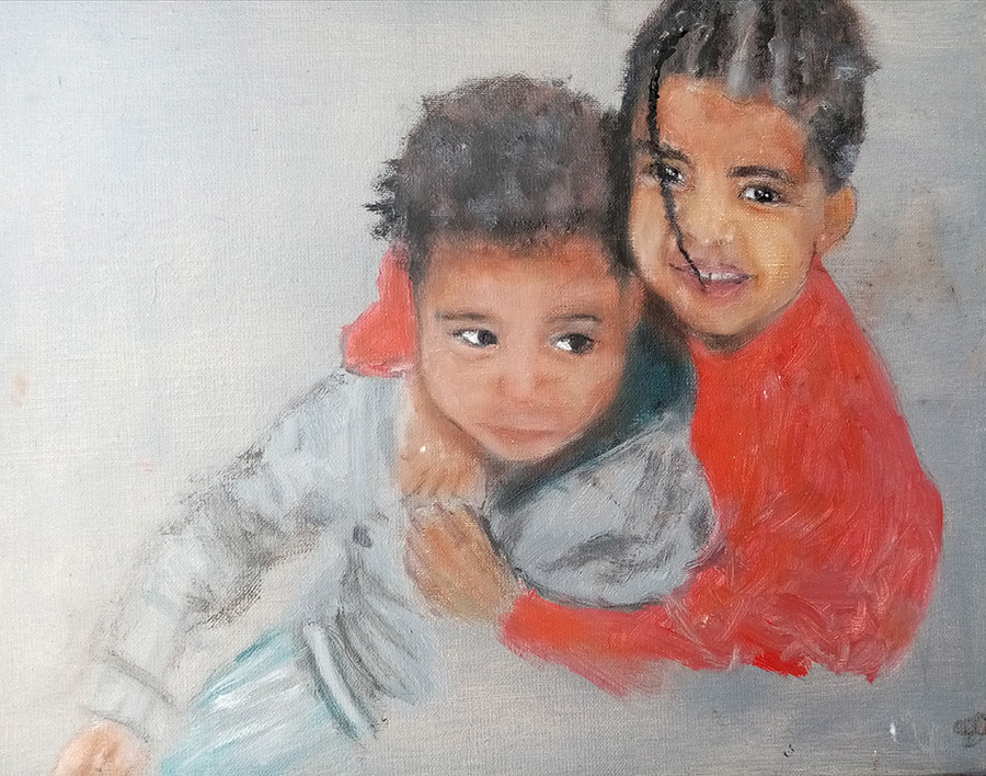 Sans titre, huile sur toile, 41x33cm, juin 2021