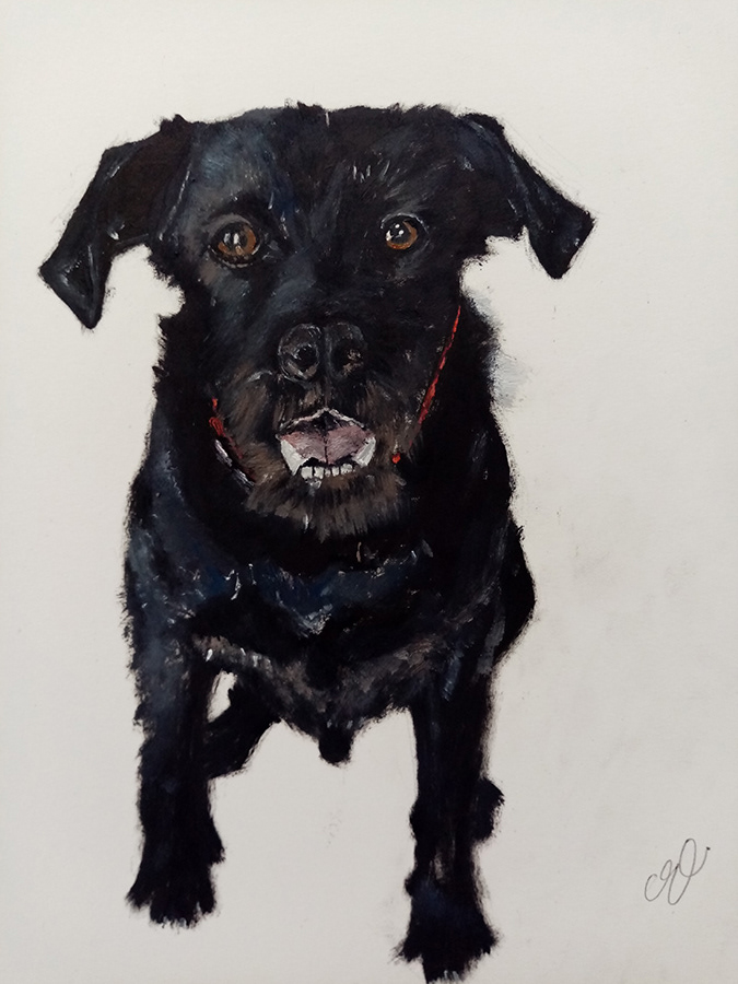 Réception chez Némo, huile sur papier, 24x32cm, juillet 2022