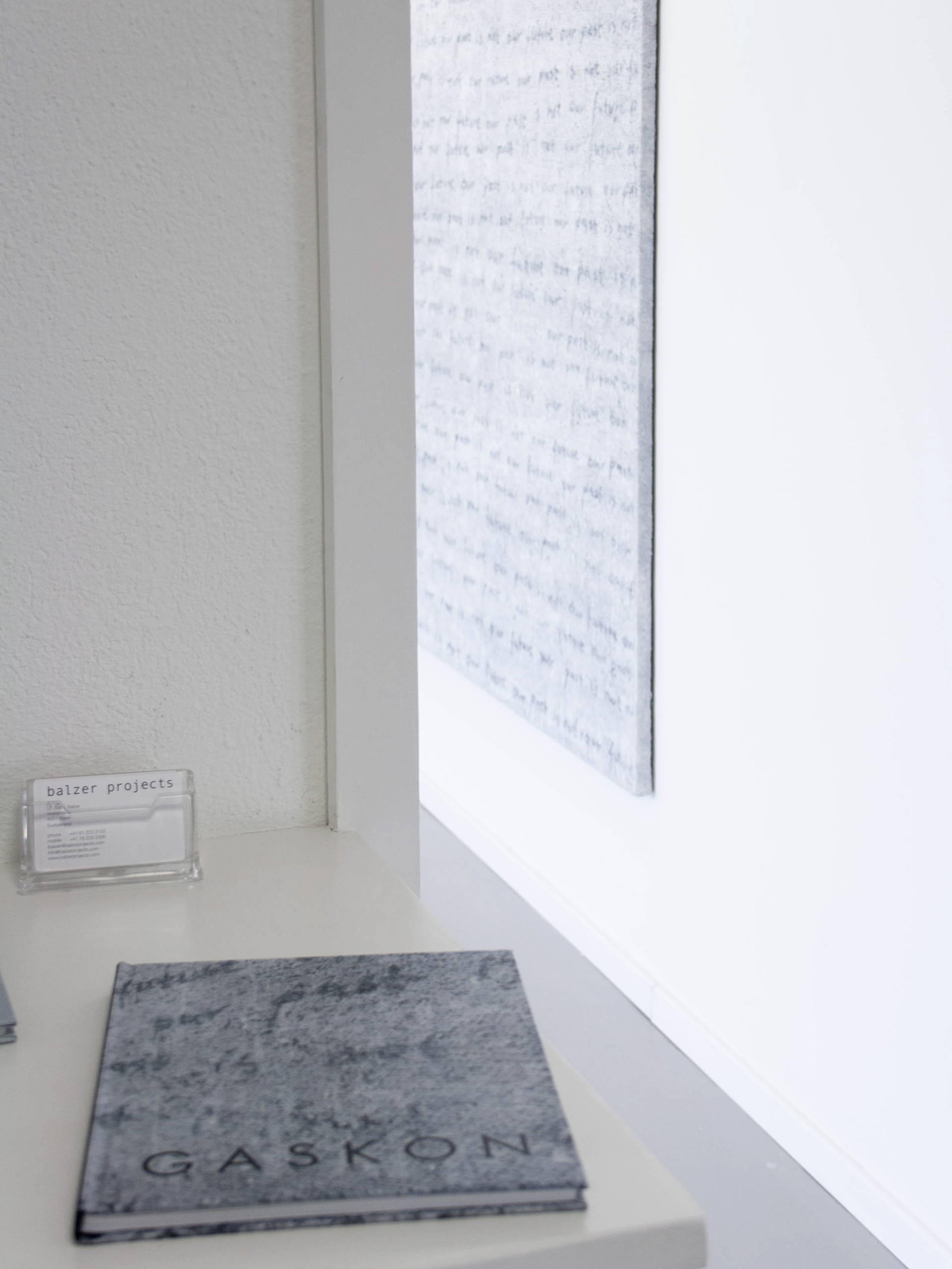 View of the New Beginnings solo exhibition, Balzer Projects, Basel, Switzerland, 2016