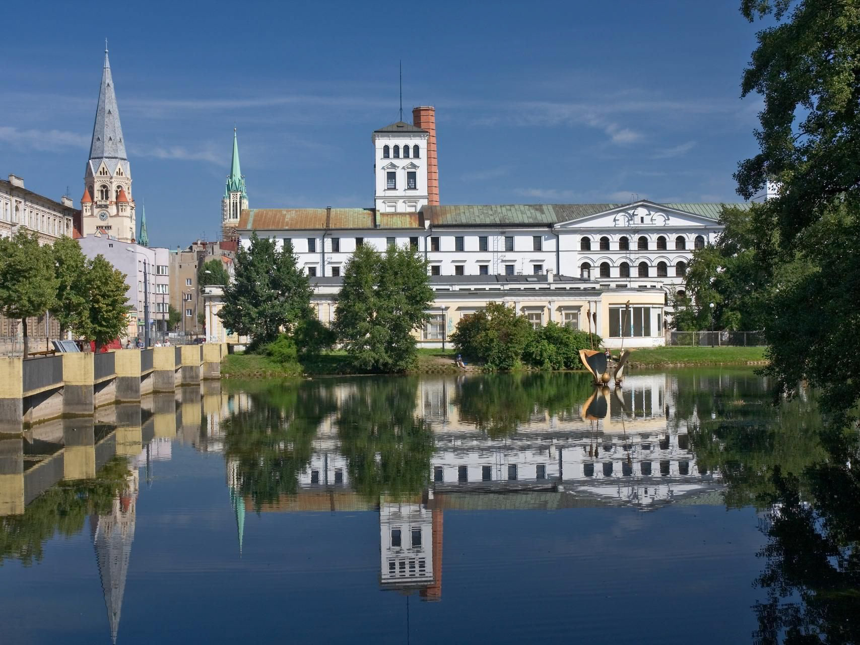View of the Central Museum of Textiles in Lodz, Poland
