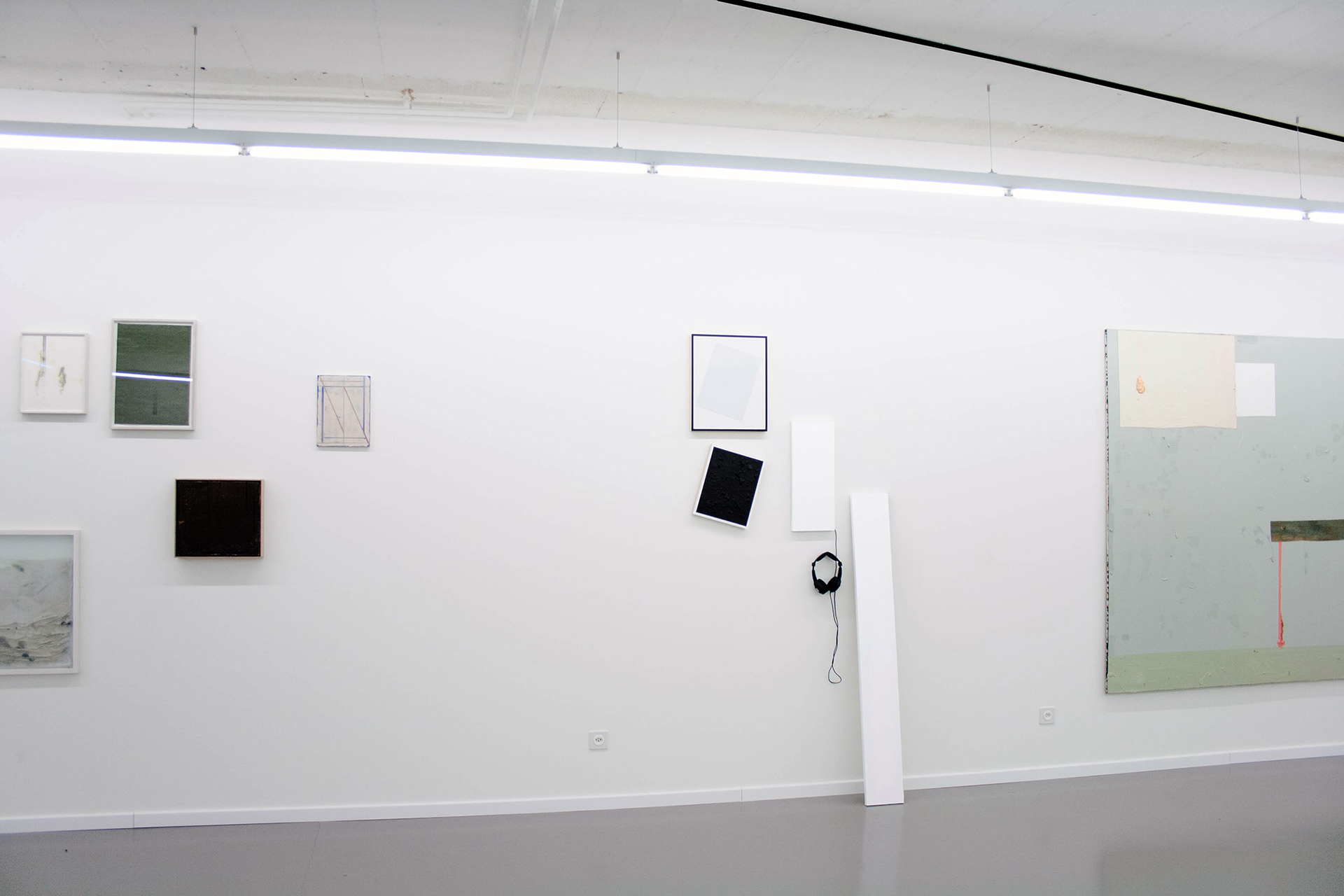 View of the exhibition La Ligne f(x)=ax+b, Balzer Projects, Basel, Switzerland, 2015