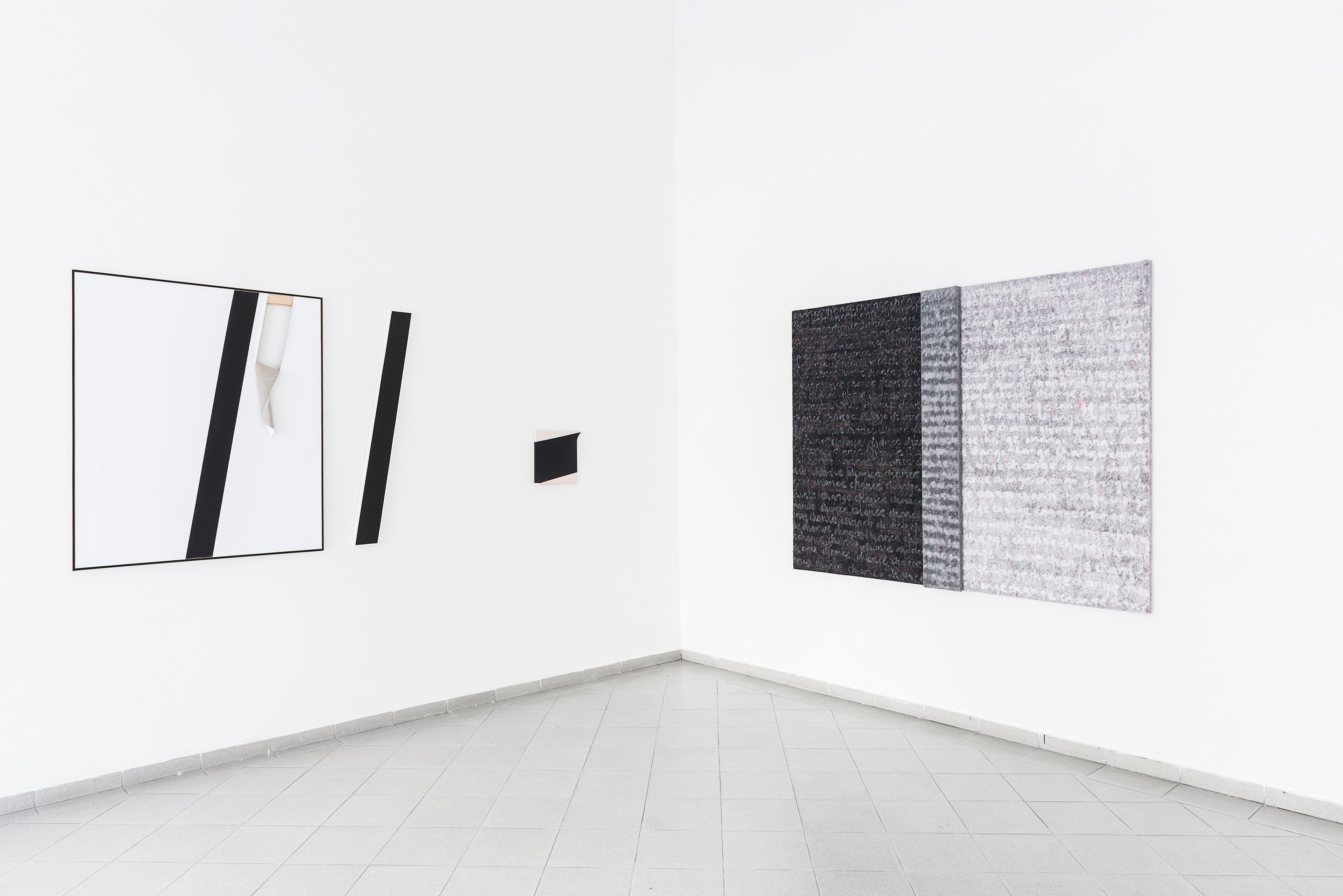 View of the Transitions exhibition, Platan Gallery, Budapest, Hungary, 2016