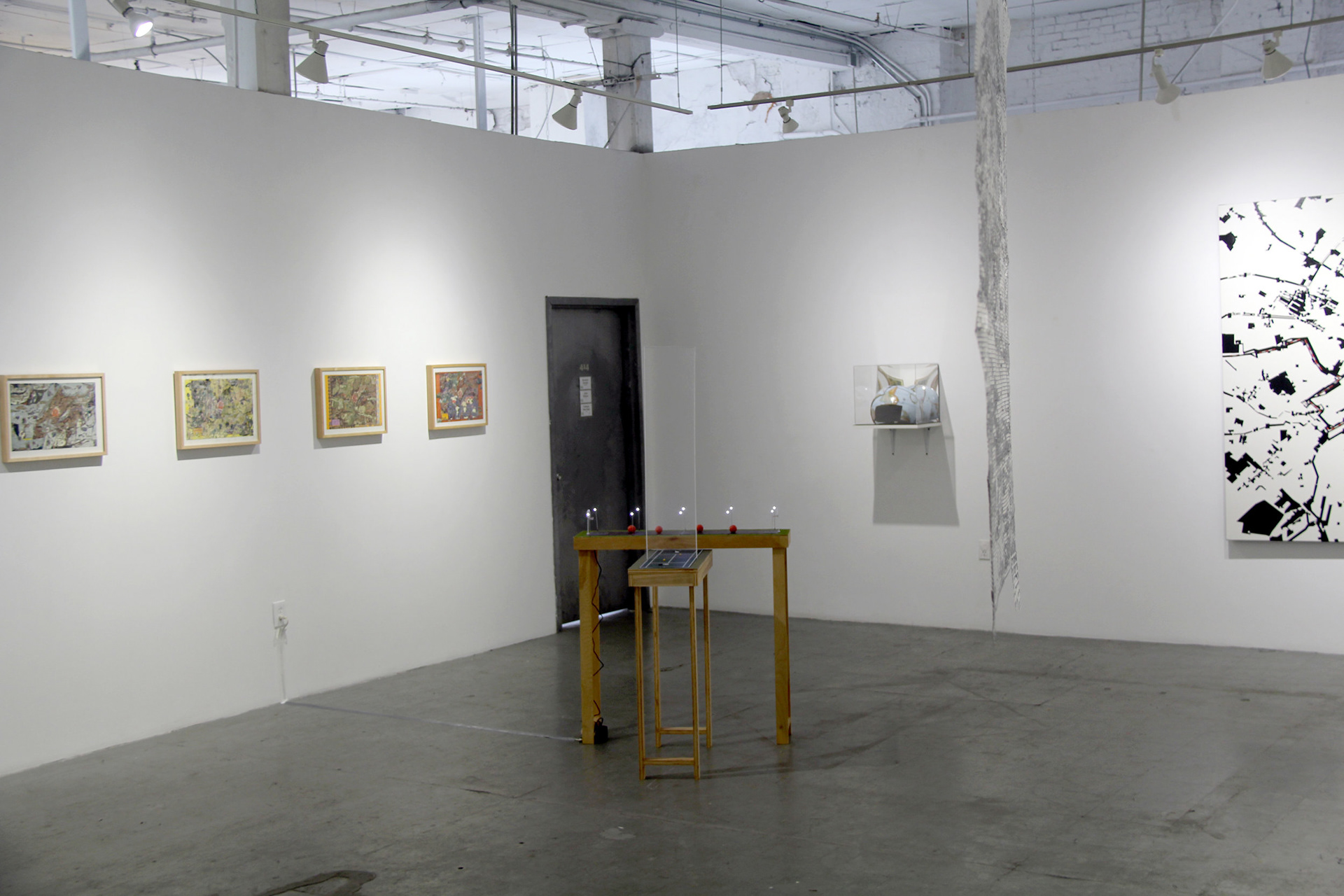 View of The Map and the Territory exhibition, NARS Foundation, New York, 2018