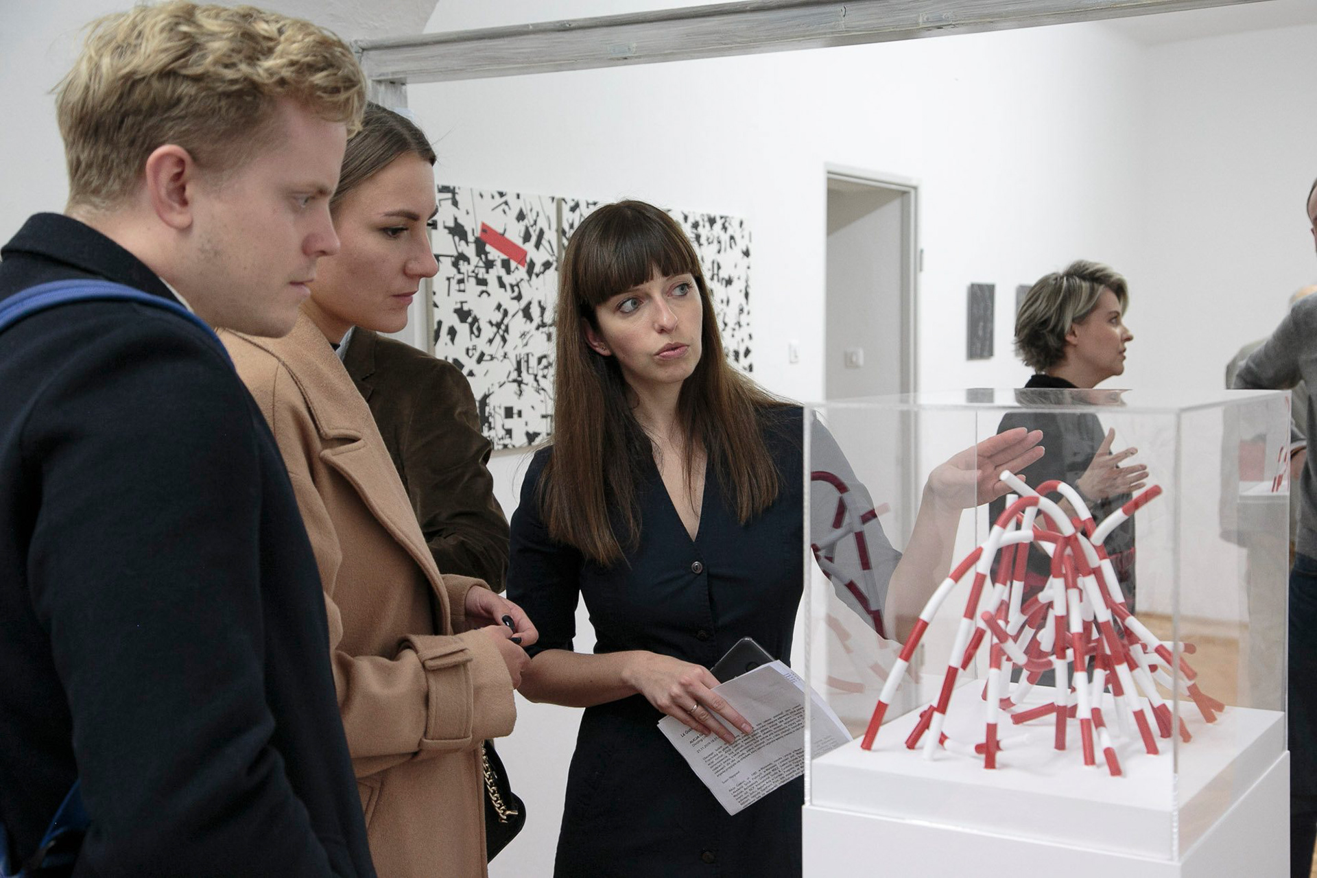 Opening of the "Dividing Lines" solo exhibition, Alicja Gaskon at Le Guern Gallery, Warsaw, 2019-2020