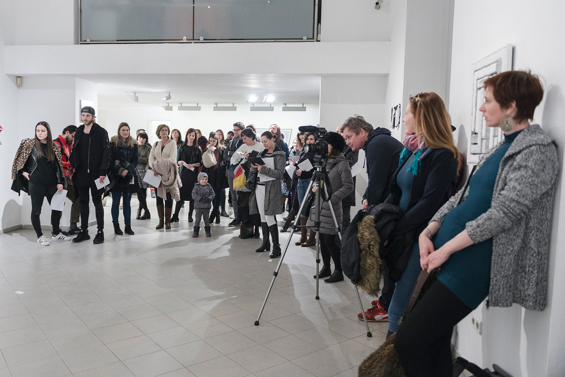 Opening of the Transitions exhibition, Platan Gallery, Budapest, Hungary, 2016