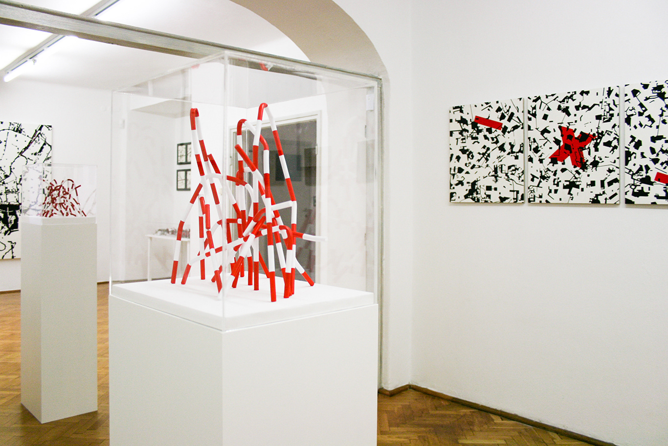 View of the "Dividing Lines" solo exhibition, Alicja Gaskon at Le Guern Gallery, Warsaw, 2019-2020
