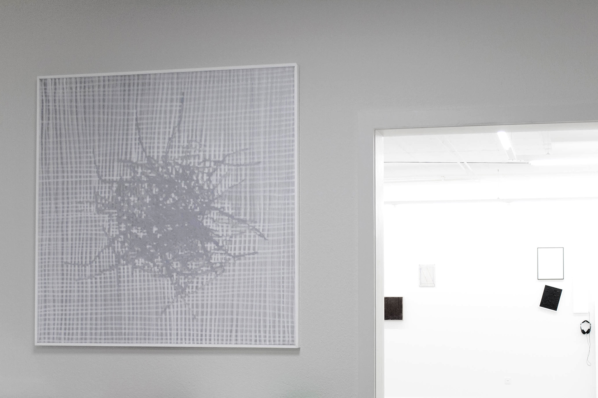 View of the exhibition La Ligne f(x)=ax+b, Balzer Projects, Basel, Switzerland, 2015