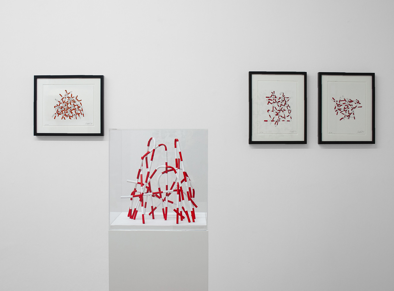 View of the "Dividing Lines" solo exhibition, Alicja Gaskon at Le Guern Gallery, Warsaw, 2019-2020