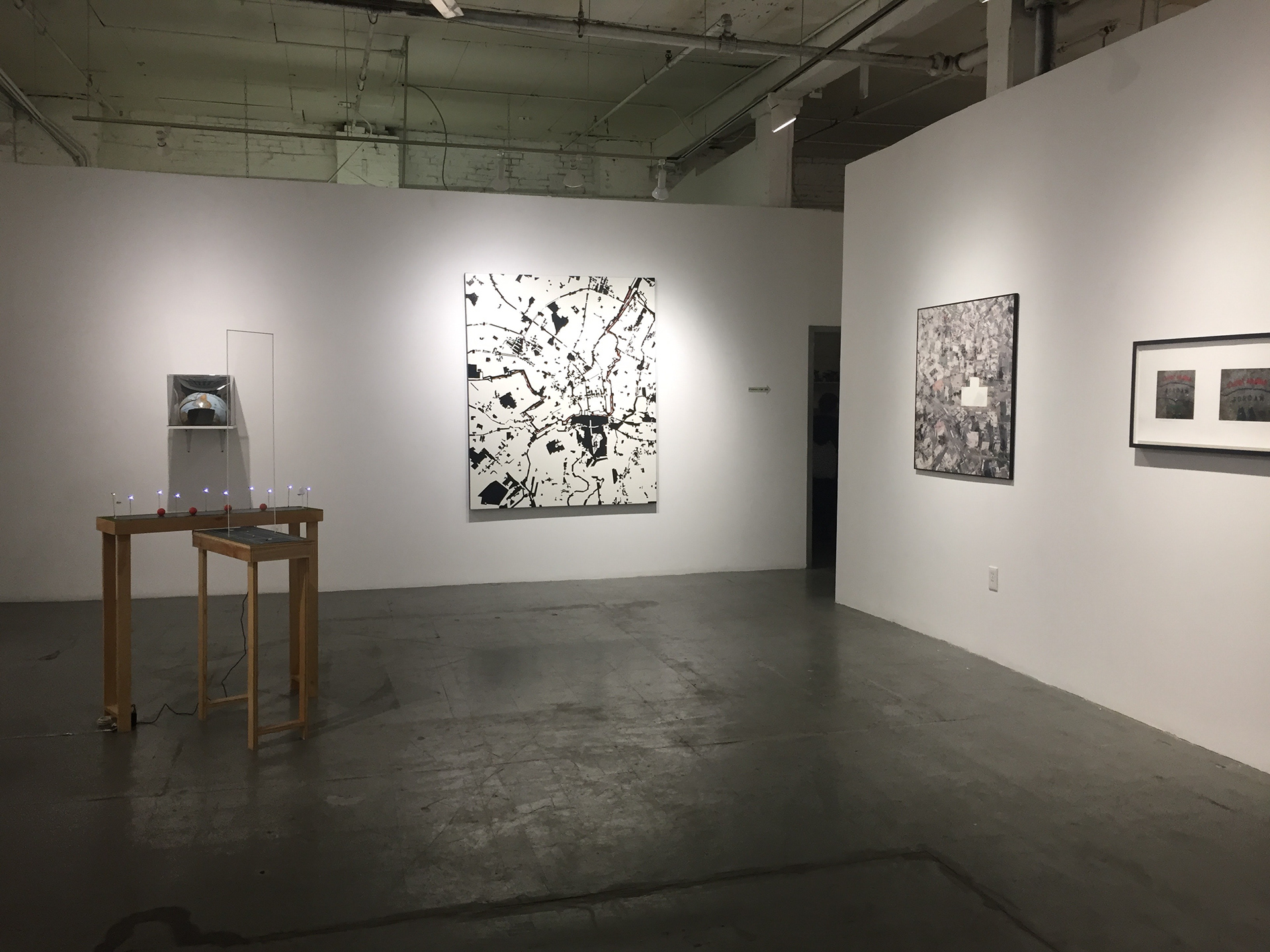 View of The Map and the Territory exhibition, NARS Foundation, New York, 2018