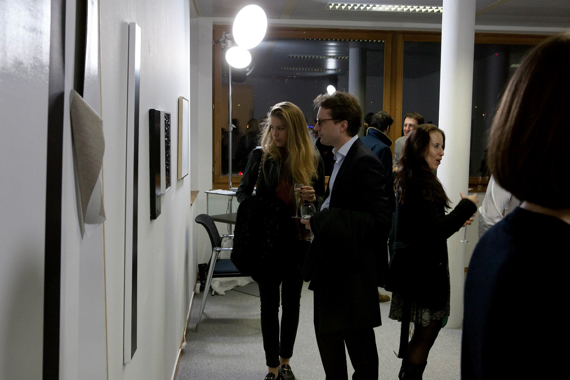 Opening of The Open Work solo exhibition, Dubner Moderne, Lausanne, Switzerland, 2015