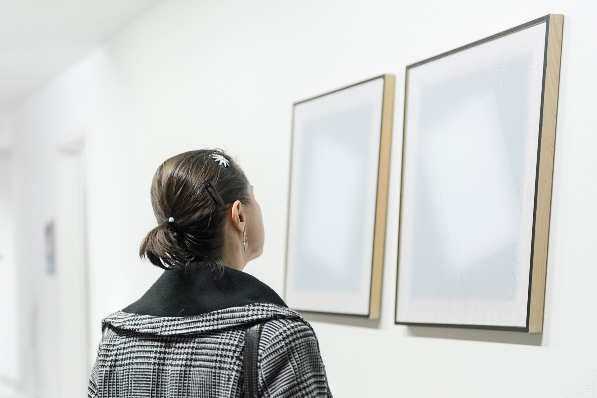 View of the Transitions exhibition, Platan Gallery, Budapest, Hungary, 2016