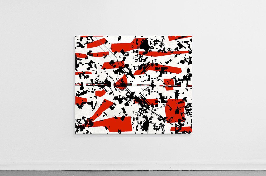 View of the "Dividing Lines" solo exhibition, Alicja Gaskon at Le Guern Gallery, Warsaw, 2019-2020