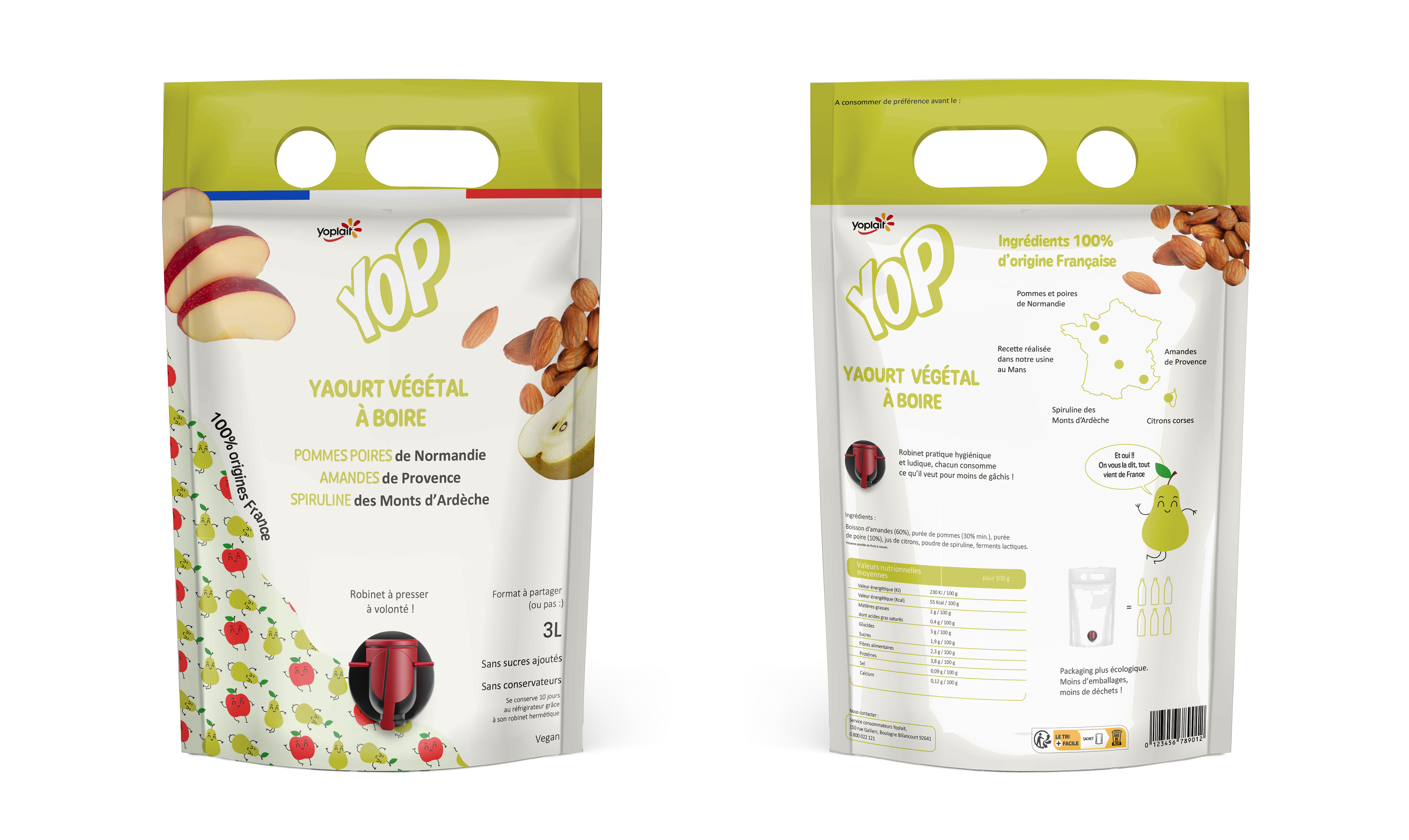 Pomme-poire-amande-spiruline