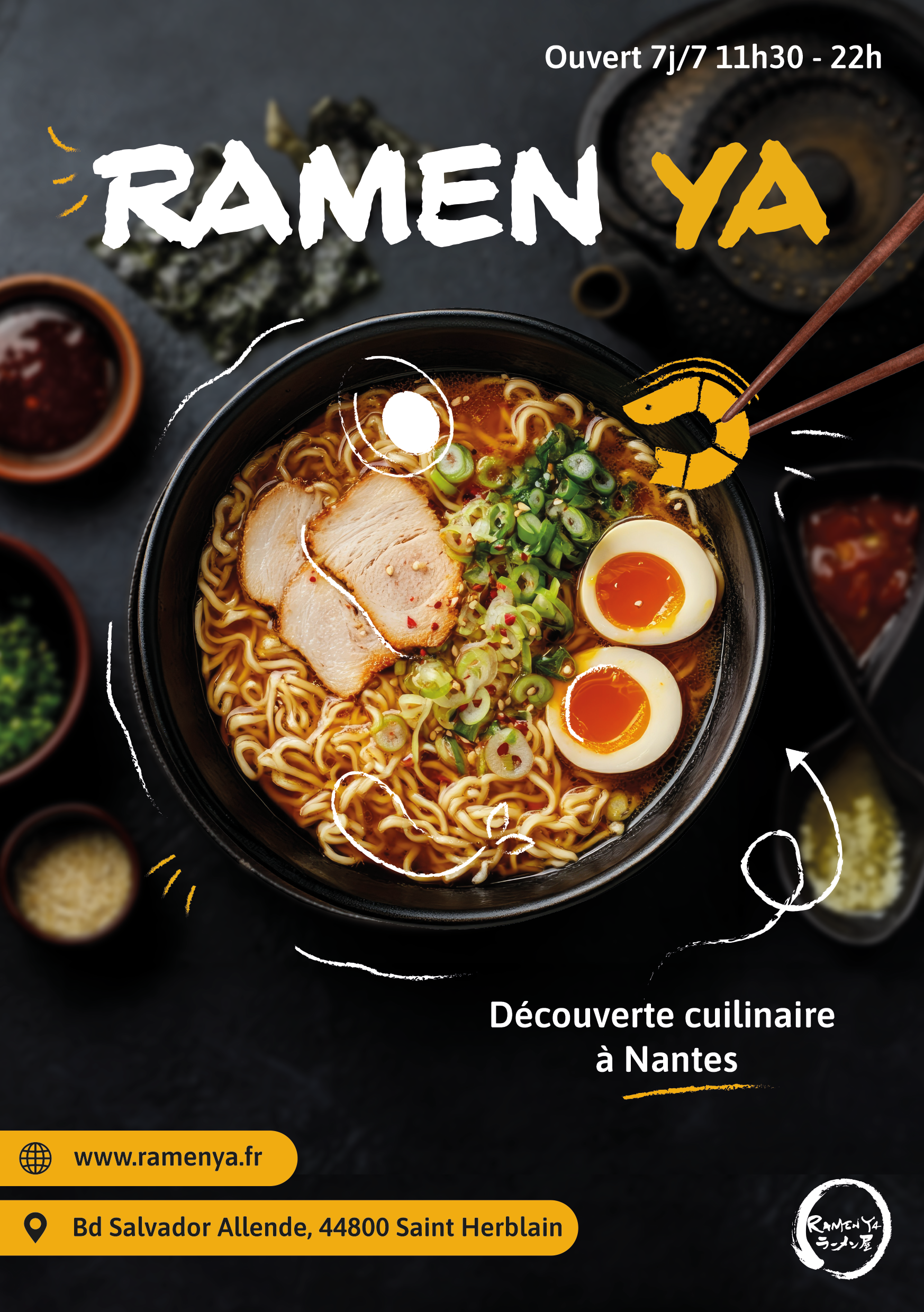 Carte restaurant Ramen Ya