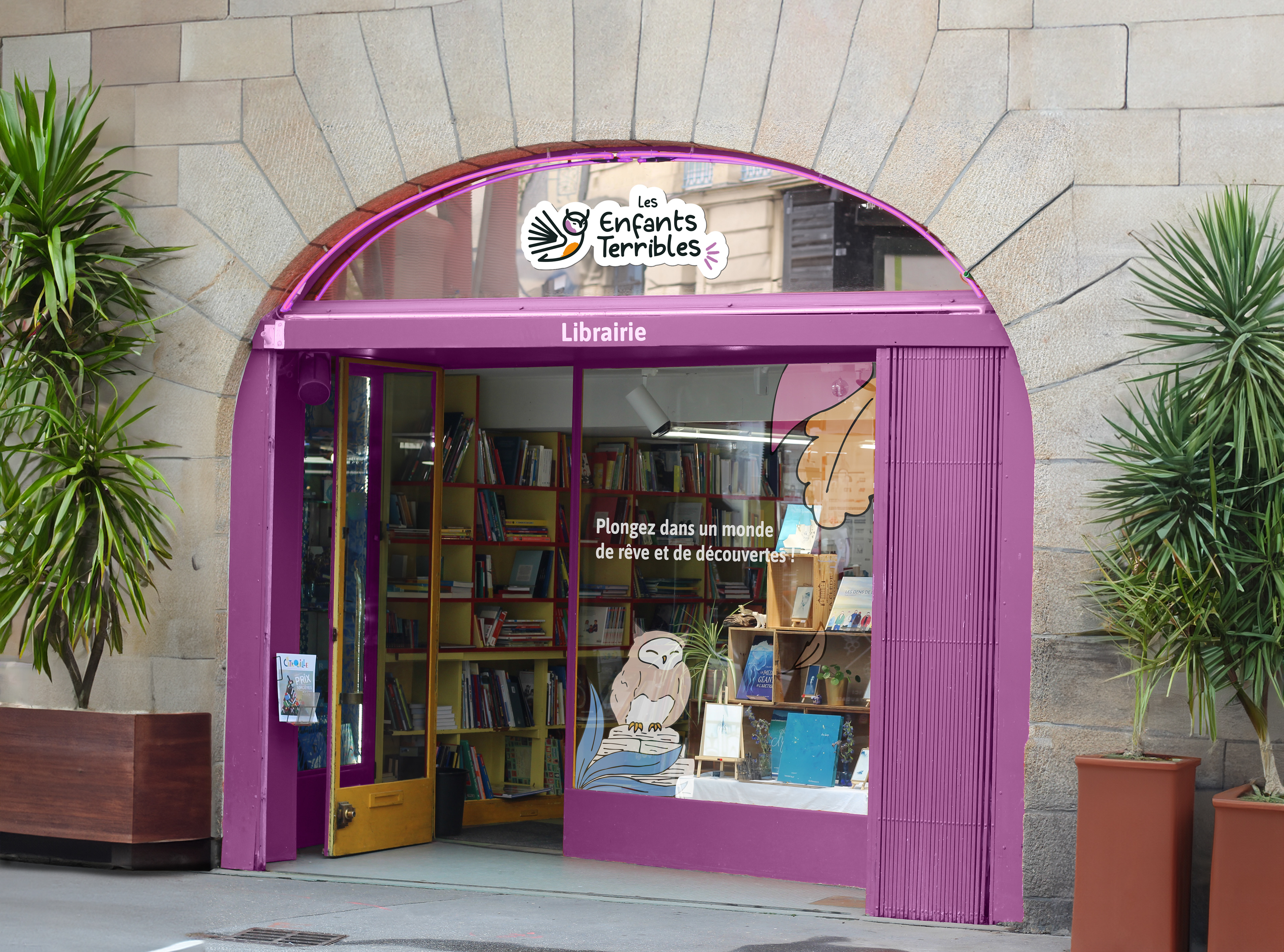 Habillage vitrine