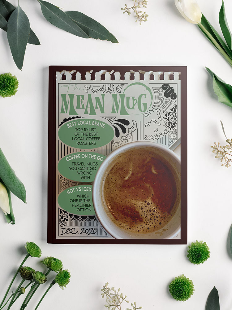 Mockup of Magazine cover