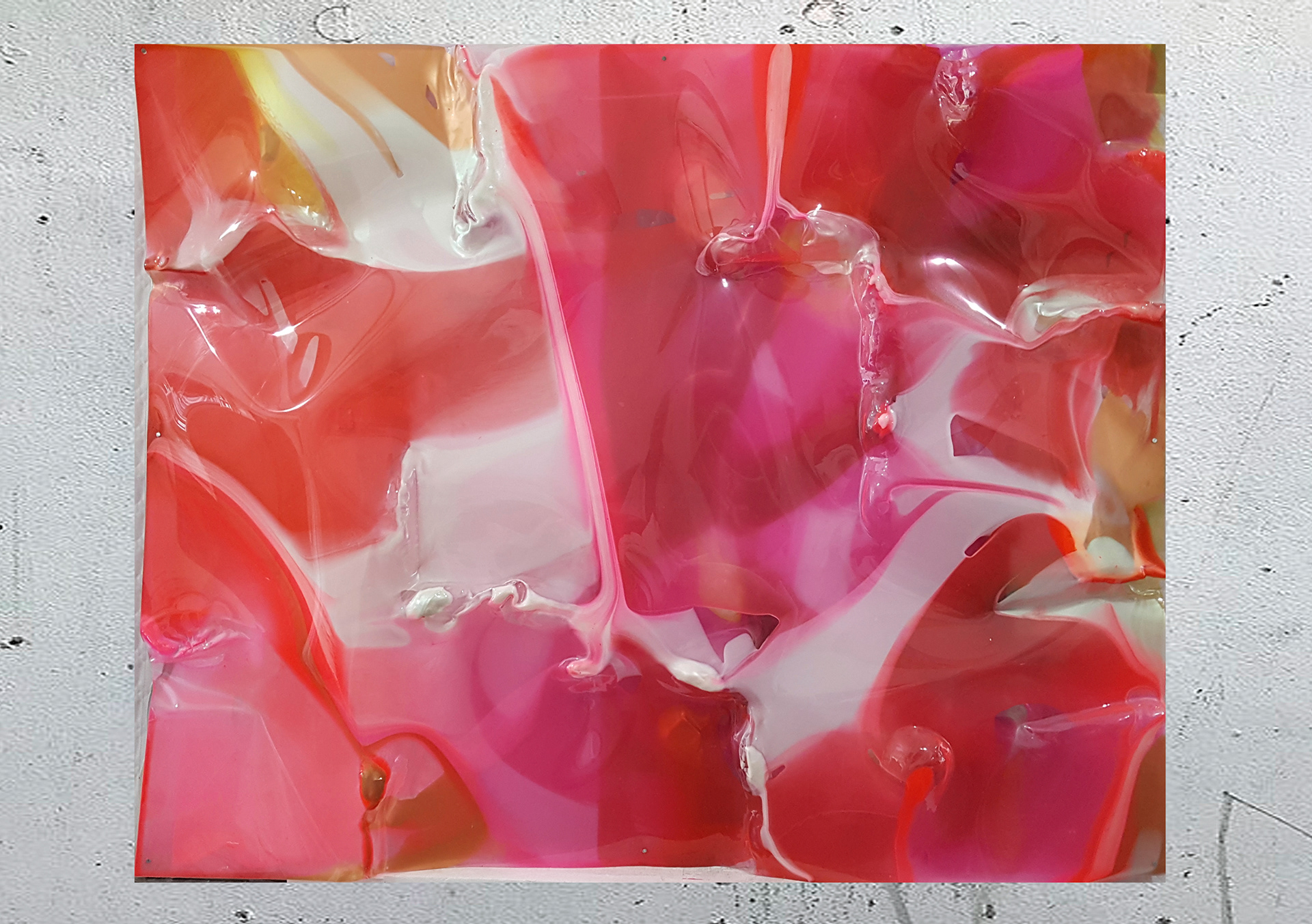 1997 Peinture sur 2 Lexans - 102,5x125cm