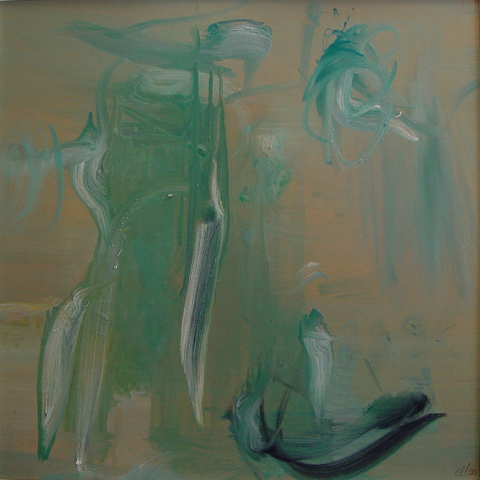 1988 - huile/carton 60x60cm/23,6’x23,6’