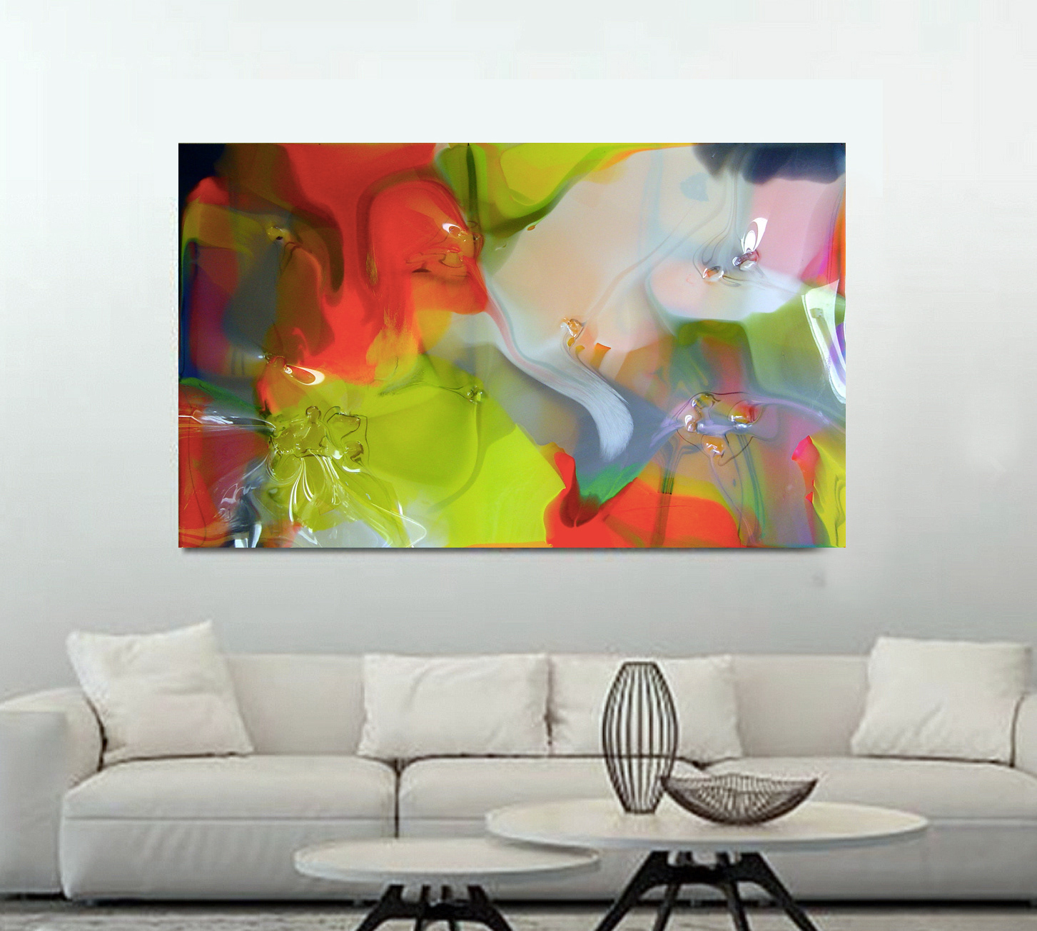 2002 - 125x205cm/49,2’x80,7’ - Polymer on 2 polycarbonates