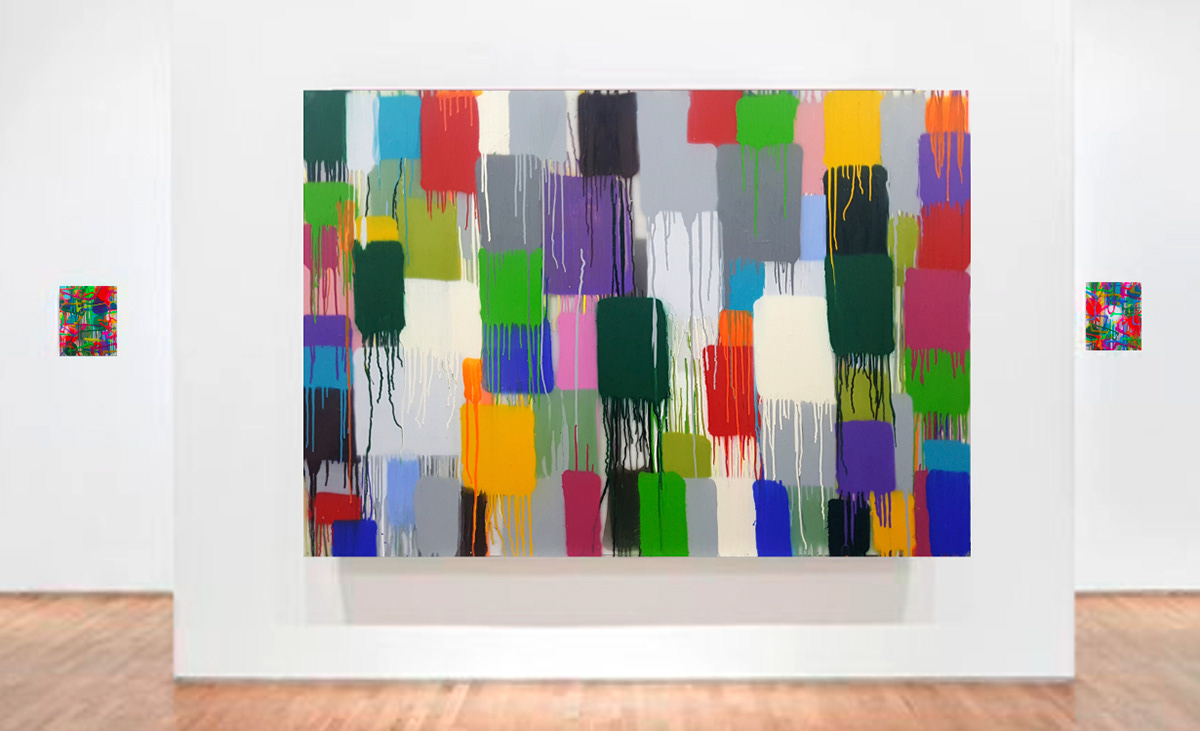 P 210825 - 114x162cm/44,8’x63,7’ - Technique mixte