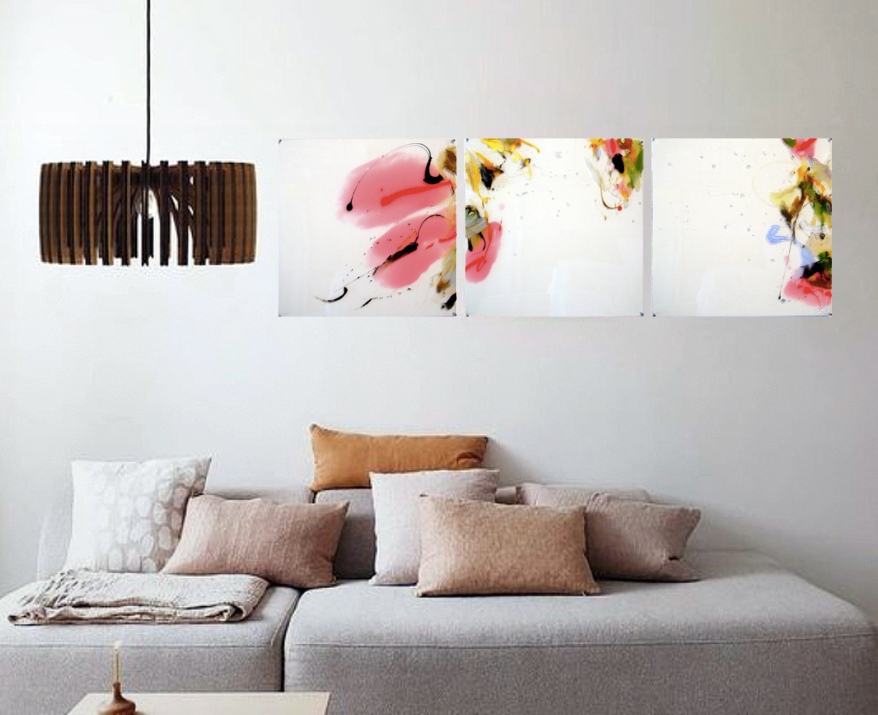2015 - Hanami - 3 (50 x 50cm/19,6’x19,6’) - Polymer on polycarbonate on canvas