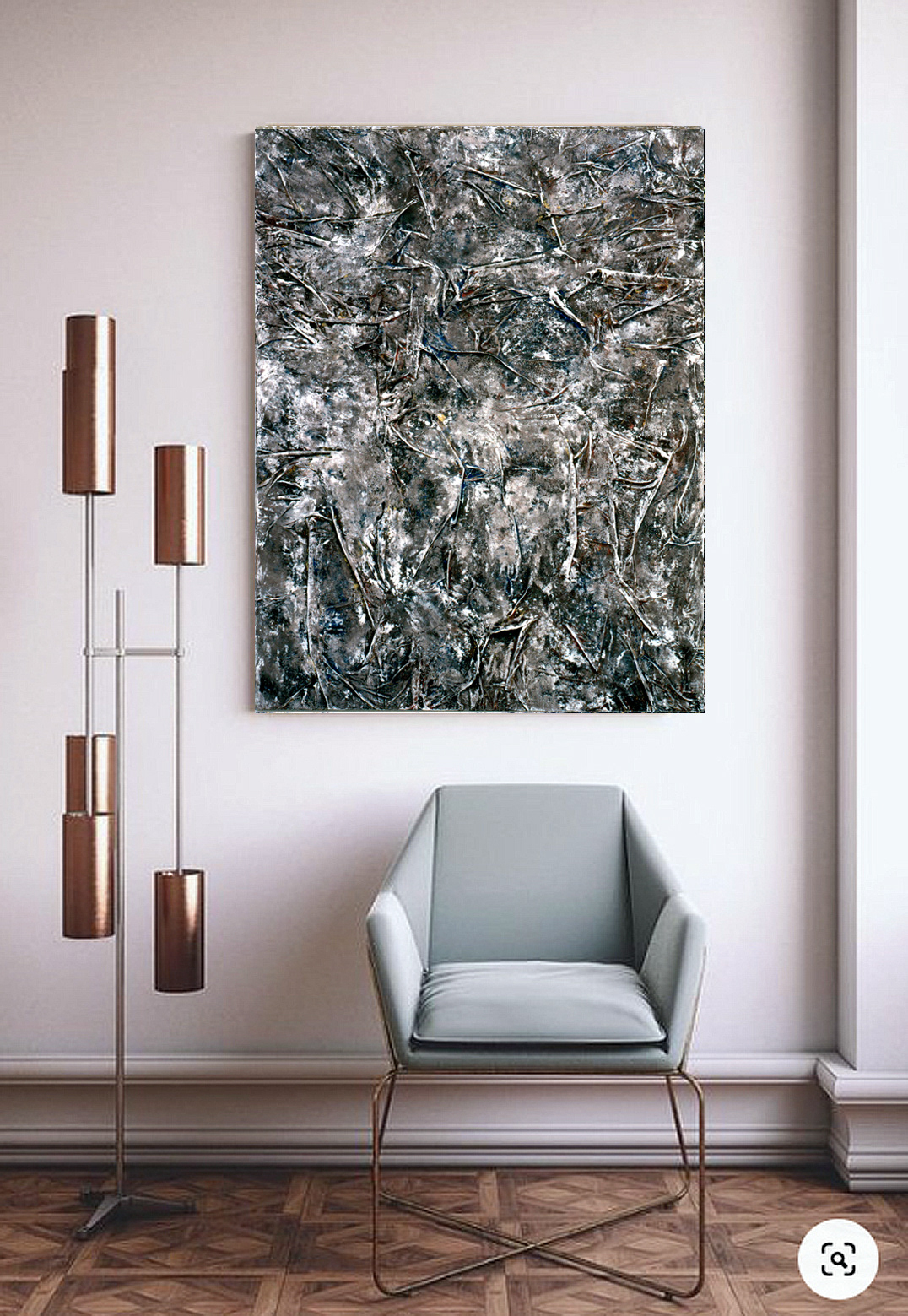 1984 - Papier plié sur toile + acrylique - 116x81cm