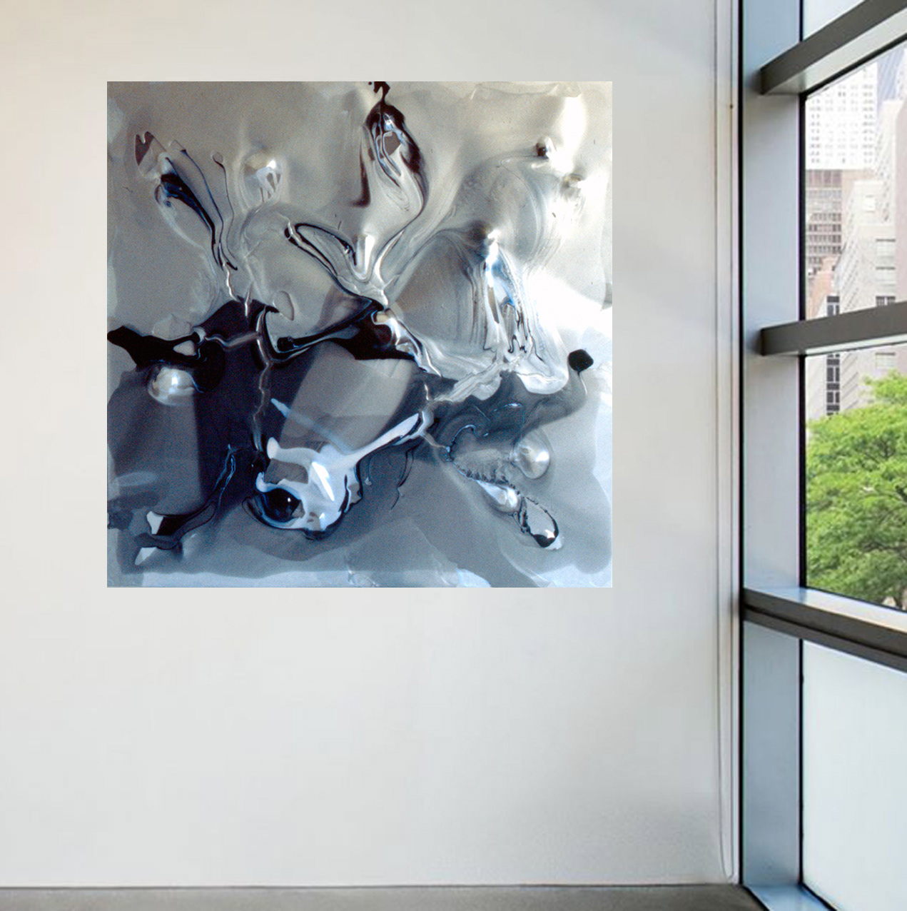 2005 - 120x120cm/47,2'x47,2' - Polymer on polycarbonate on alu