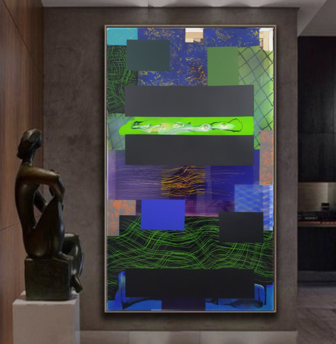 P221230 - 195x114cm Technique mixte